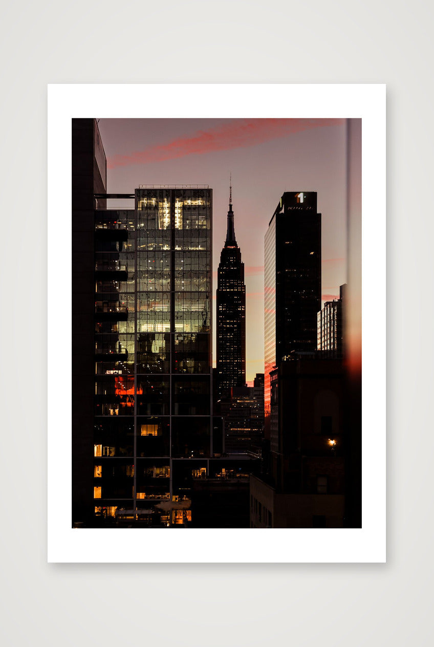 Manhattan Lowered Its Voice — A3 (30×42cm, 12×17") Print only