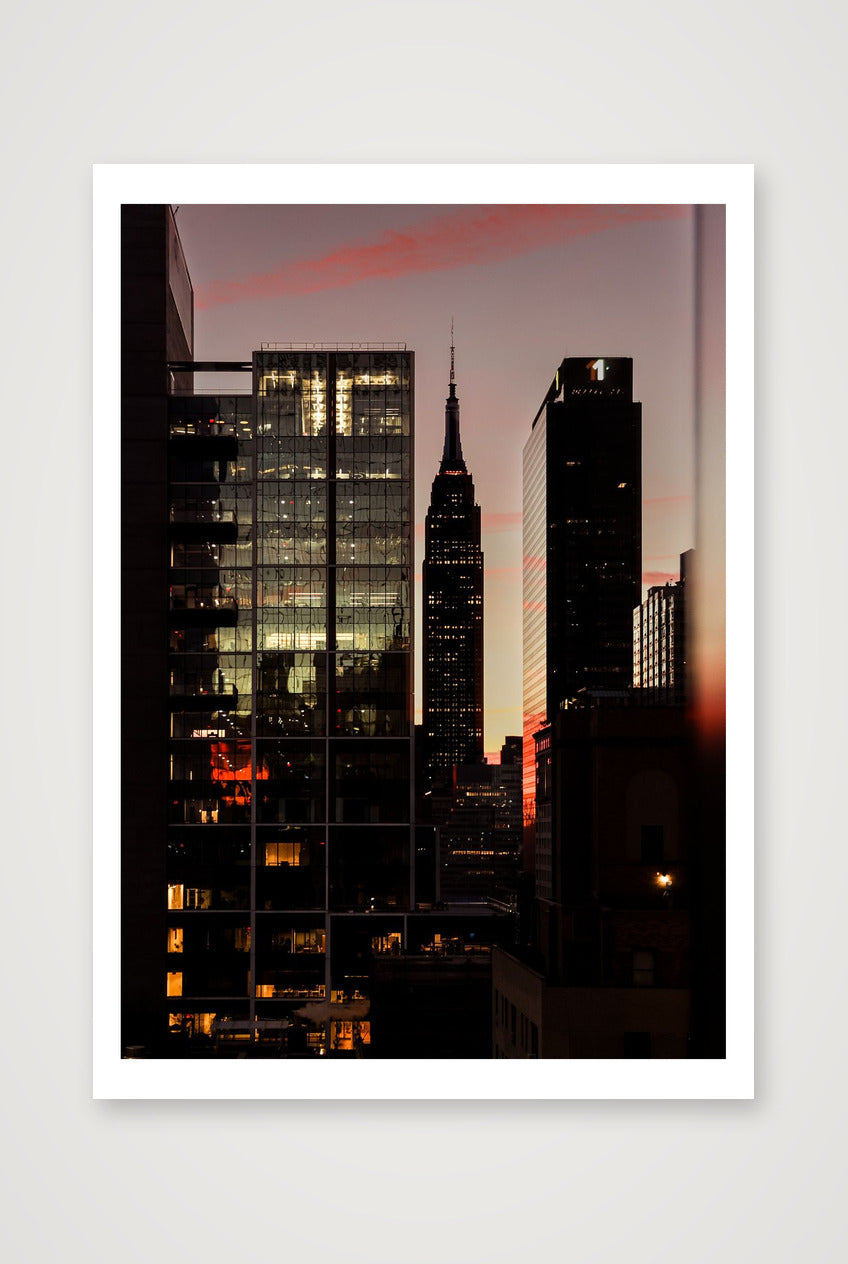 Manhattan Lowered Its Voice — A1 (59×84cm, 23×33") Print only