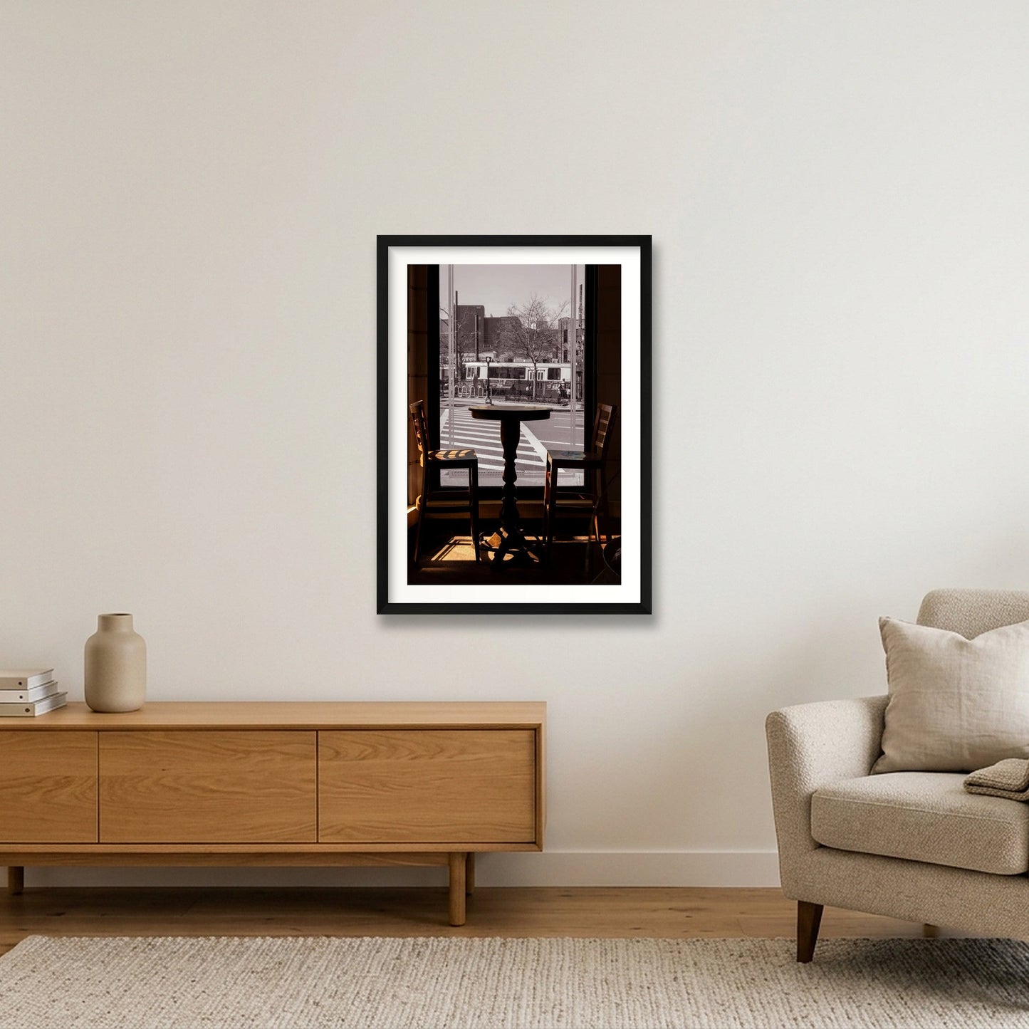 The Simple Act of Existing — A2 (42×59cm, 17×23") Black Frame