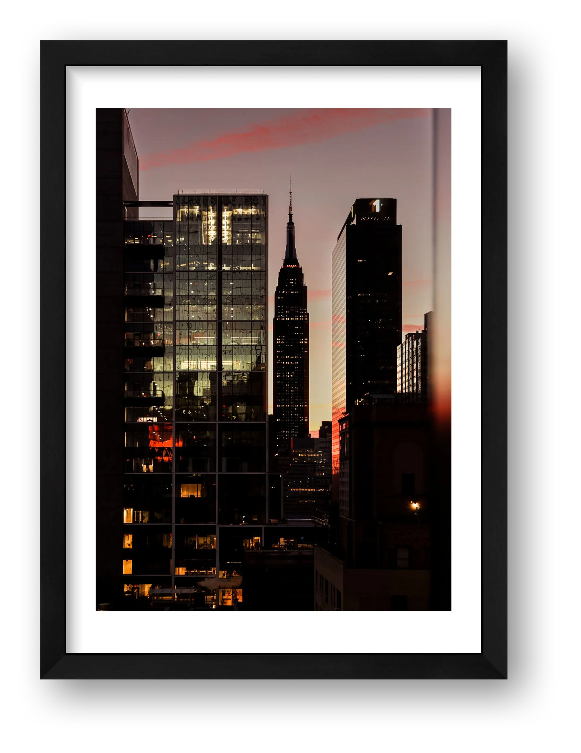 Manhattan Lowered Its Voice — framed